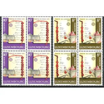 Poštovní známka (1982) MiNr. 1052 - 1053 - ** - Lucembursko - 4-bl - Europa: Historické události