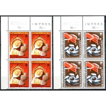 Poštovní známka (1980) MiNr. 1012 - 1013 - ** - Lucembursko - 4-bl - Světový kongres "Prevence pracovních úrazů a nemocí z povolání", Amsterdam