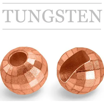 Knápek Kulička wolframová s drážkou FAZETOVANÁ Copper