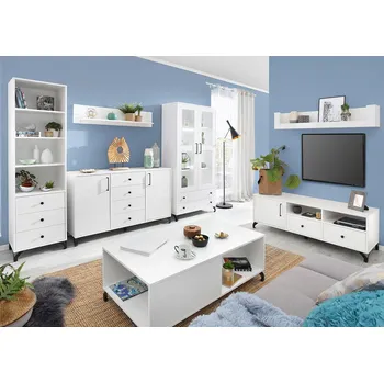 Obývací stěna Obývací stěna Bergen B - bílá