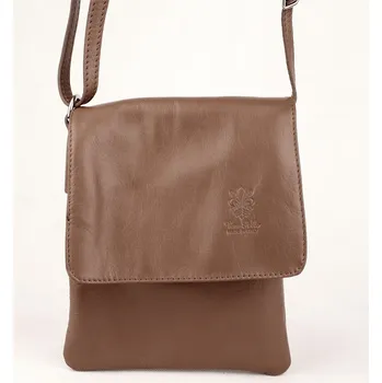 Kabelka Vera Pelle Kožená crossbody kabelka no. 8866 tmavěhnědá