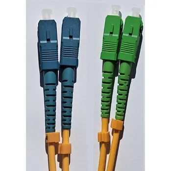 Síťový kabel SC/A-SC/P-2-SDL Optický propojovací kabel SC/APC-SC/PC duplex SM 9/125um 2m