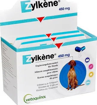 Lék pro psa a kočku Vétoquinol Zylkéne 450 mg 10x 10 cps.