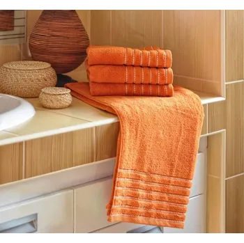 Mikrofroté osuška EMA, terakota, 70x140cm