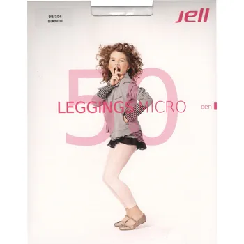 xcena Dívčí legíny mikrovlákno bílé 50 DEN Velikost: 98 /104