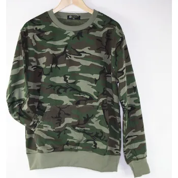 Pánská mikina 2ndSKIN Mikina maskáčová s klokaní kapsou - woodland Velikost: XL