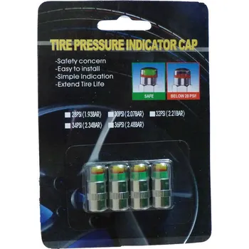 Autodíl Sada ventilových čepiček BTC01 s tlakoměrem Ferdus