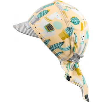 Šátek bavlněný pirátský šátek "lama žlutá"