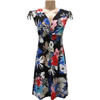 Dámské šaty Dámské elastické letní šaty 5712 černé S/M