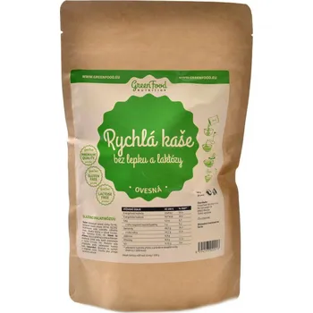 GreenFood-nutrition Rychlá kaše bez lepku a laktozy 500 g, ovesná 