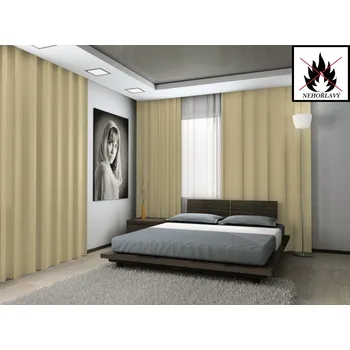 Dekorační látka Blackout nehořlavý - písková - 280 cm bez obšití 280