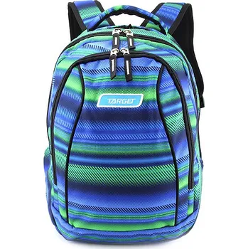 Školní batoh Target 2v1 zelený/modrý se vzorem