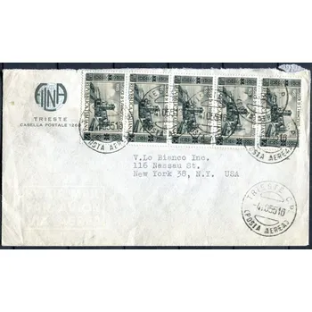 Poštovní známka Letecký dopis - Itálie - USA - MiNr. 947