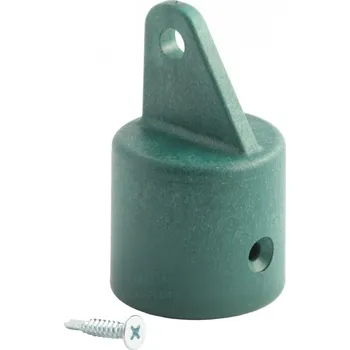 Příslušenství pro plot Koncovka vzpěry s okem, průměr 42 mm, zelená