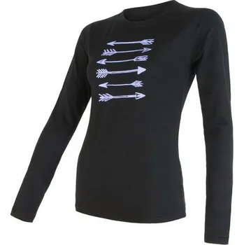Sensor Merino Active PT Arrows dlouhý rukáv Black
