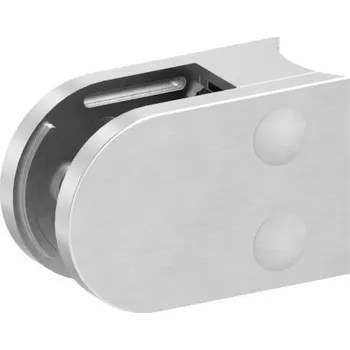 Zábradlí Feldmann 3842-V4A - nerezový držák skla na trubku pr. 42,4 mm - model 38, AISI 316 brus, pro nerezové zábradlí