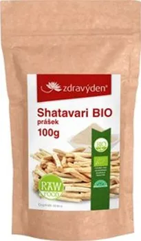 Přírodní produkt Zdravý den Shatavari Bio Raw prášek 100 g