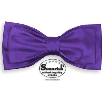 Motýlek motýlek pánský dvojitý fialový, mdv015