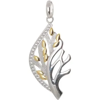 Přívěsek Stříbrný přívěšek strom života s čirými zirkony STRZ0536F