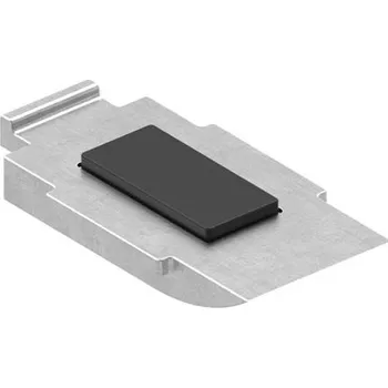 Zábradlí Feldmann 38-Boden-V4A - nerezová zajišťovací podpěra do držáku skla a plechu - model 38, AISI 316 brus, pro nerezové zábradlí a schodiště