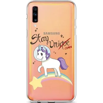 Pouzdro na mobilní telefon Kryt Samsung A70 silikon Stay Unicorn (obal neboli pouzdro na Samsung A70)