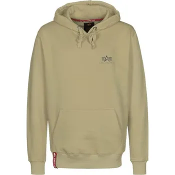 Pánská mikina Alpha Industries Basic Hoody Small Logo (olive) XXL