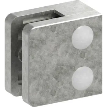 Zábradlí Feldmann 3100-ZN0 - ZAMAK držák skla na rovinu - model 31, pro nerezové zábradlí