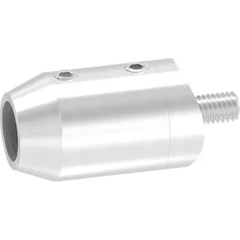 Zábradlí Feldmann Nerezový držák prutové výplně zábradlí - prutů pr.12 mm 50482-240 koncový, na trubku pr.42,4 mm, brus