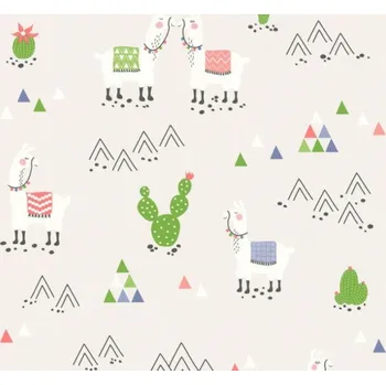 A.S. Création | Vliesová tapeta na zeď Boys & Girls 36985-3 | 0,53 x 10,05 m | šedá, bílá, modrá, červená + Šedá, bílá, modrá, červená vliesová tapeta na stěnu 369853 v rozměru 0,53 x 10,05 m