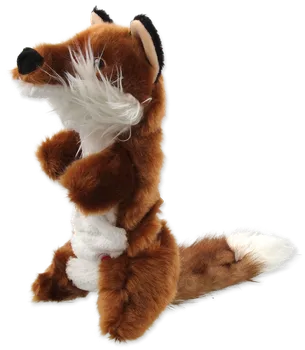 Hračka pro psa Dog Fantasy Skinneeez Plush pískací liška 45 cm