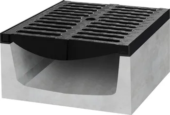 Odvodňovací žlab Gutta betonový žlab D400 s litinovou mříží 500 x 300 x 500 mm