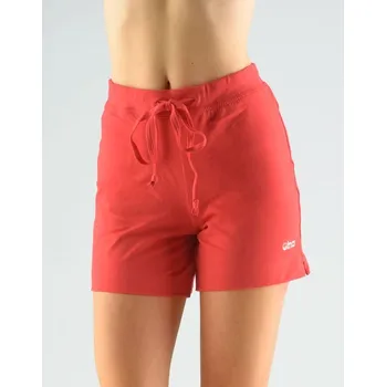 Dámské kraťasy GINA dámské šortky krátké, šité, klasické, jednobarevné 93007P třešňová M