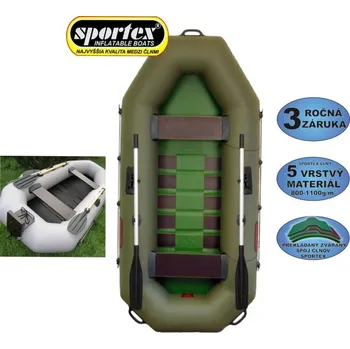 Člun Sportex Nafuk.čl.DELTA 260 zelený s podlahou