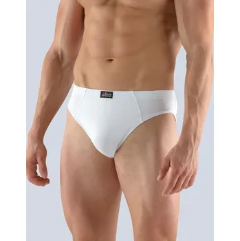 Pánské oblečení GINA pánské slipy s úzkým bokem, úzký bok, šité, jednobarevné Eco Bamboo 70058P bílá 54/56