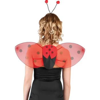 Boland Beruška křídla a tykadla červenočerná Karnevalový doplněk Boland Beruška křídla a tykadla červenočerná