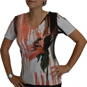 Dámská halenka Halenka Sabatti oranžový květ Velikosti Sabatti: 40