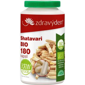 Přírodní produkt Zdravý den Shatavari BIO 180 kapslí