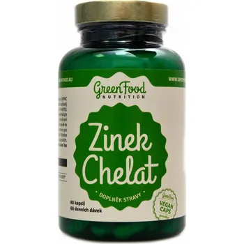 Green Food nutrition Zinek chelát 60 cps. Green Food nutrition Zinek chelát 60 cps.