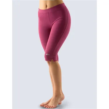 Dámské oblečení GINA dámské capri, šité, klasické, jednobarevné 95001P vínová S