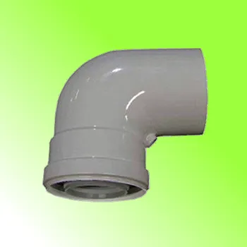 Kouřovod ARISTON Koleno 90°; průměr 60/100 mm; kondenzační, šedý lak