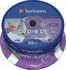 Optické médium Verbatim DVD+R DL 8,5GB 8x printable 25 cake