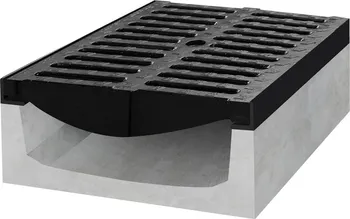 Odvodňovací žlab Gutta betonový žlab D400 s litinovou mříží 500 x 300 x 600 mm