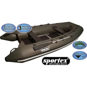 Člun čl.-Shelf pevná pod.se střed.kýl.310cm šed