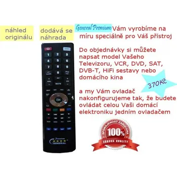 Dálkový ovladač General PROVISION DVD-2010 - náhradní dálkový ovladač