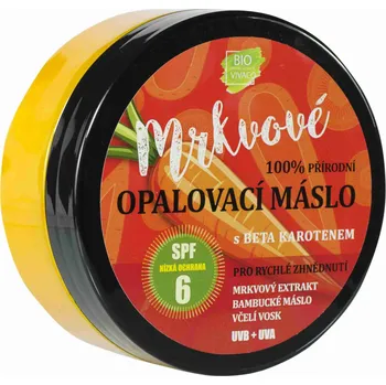 Přípravek na opalování Vivaco Mrkvové opalovací máslo SPF6 150 ml
