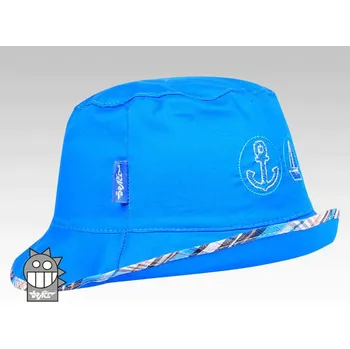 Kšiltovka DRÁČE Klobouček klobouk Havana 09 tyrkys s kotvou loďkou kormidlem velikost čepic: 48-50cm (1-2 roky, RDX vel.3)