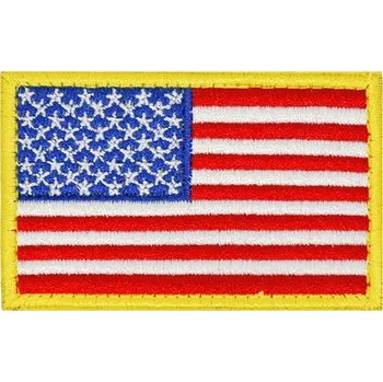 Nášivka ROTHCO® Nášivka vlajka USA barevná zlatý lem