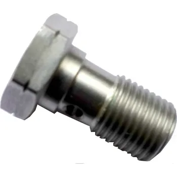 Brzda pro motocykl ACCOSSATO Italy Průtokový šroub pro brzdové pumpy Accossato/BREMBO - M10x1,00 mm - pro jedno banjo