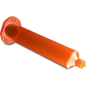 Lepící sada Dávkovací kartuše jantarová 5ml (Jantarová kartuše z leštěného polypropylenu absorbuje část světelného spektra. Zakončená dvoušroubovitým závitem Luer Lock. Bez pístu.)