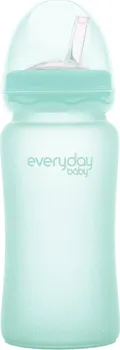 Kojenecká láhev Everyday Baby Skleněná láhev s brčkem 240 ml